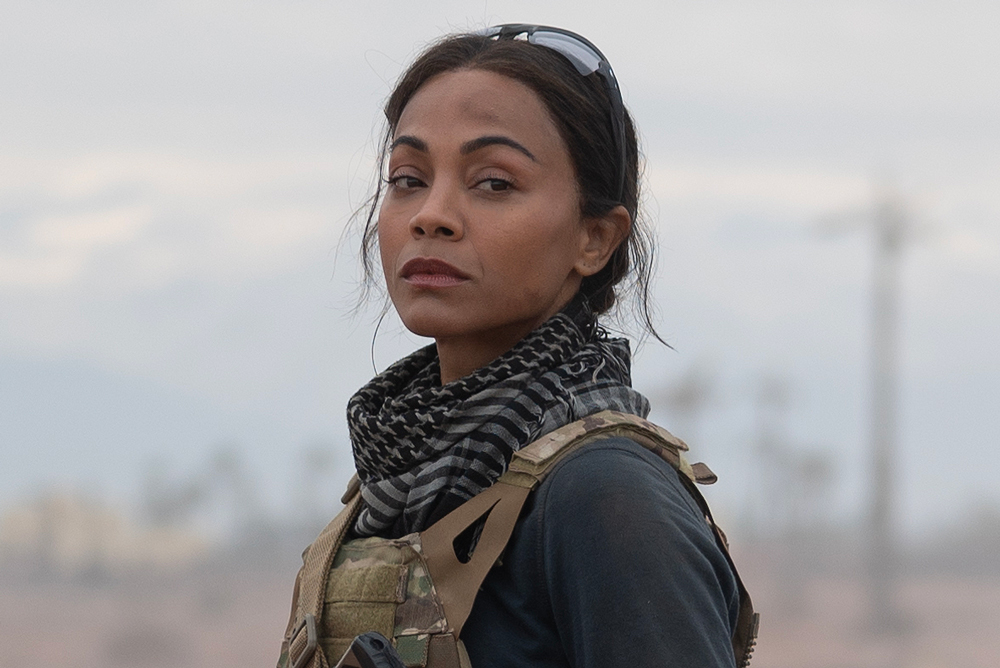 Zoe Saldana as Joe in Special Ops: Lioness Season 1 streaming on Paramount+, 2023.