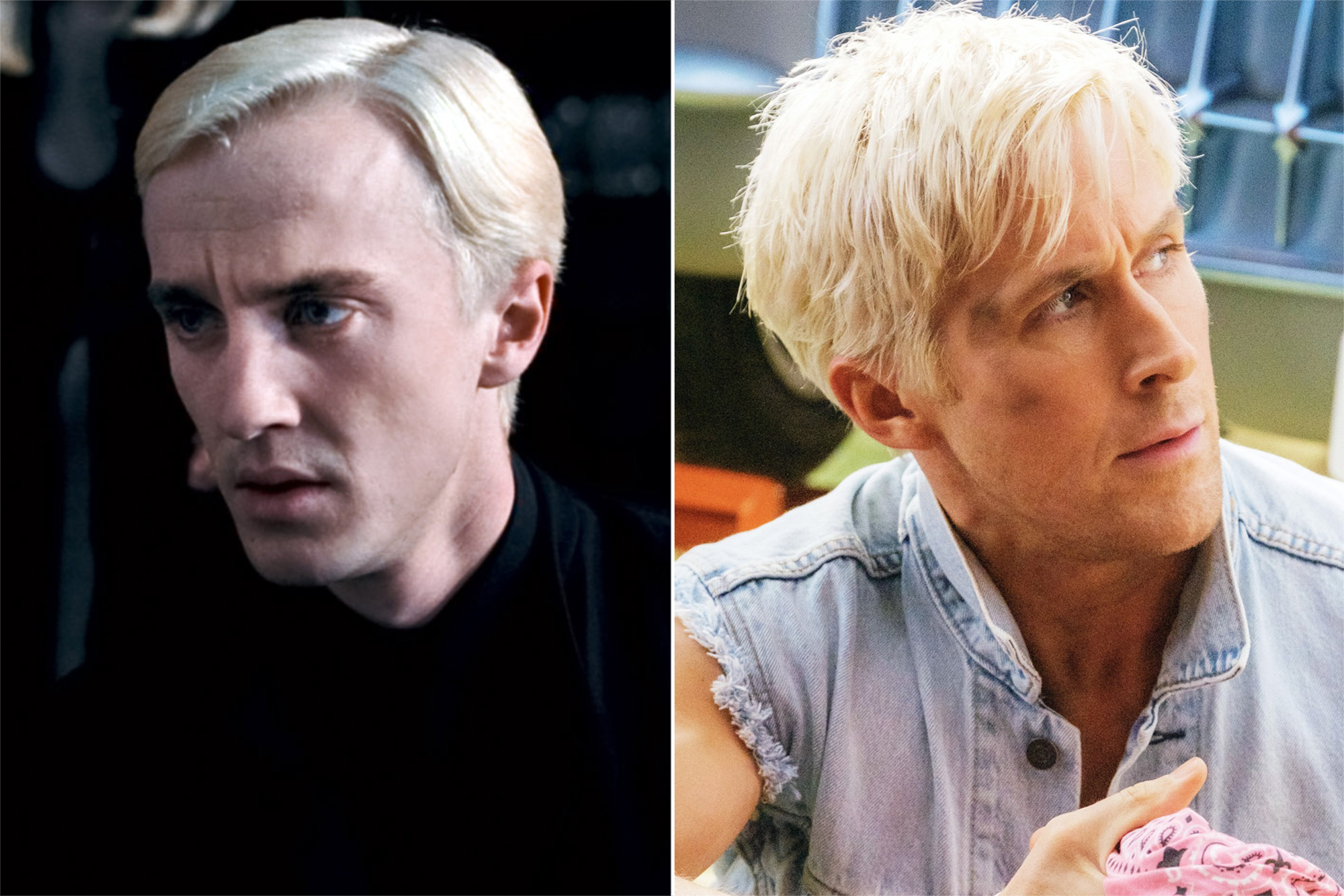 Tom Felton in 'Harry Potter and the Deathly Hallows: Part 1'; Ryan Gosling in 'Barbie'