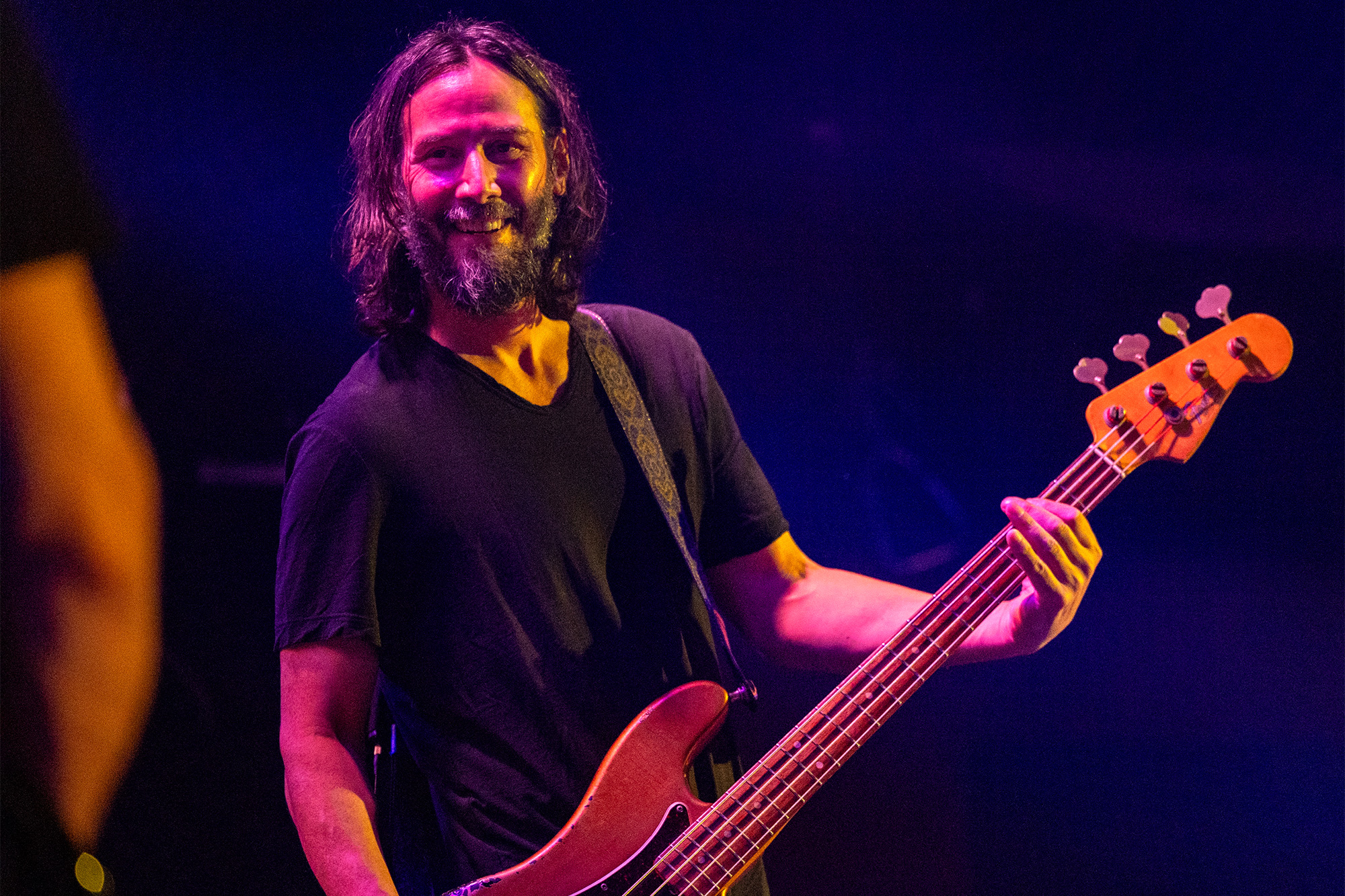 Keanu Reeves of Dogstar performs at The Roxy on July 18, 2023 in Los Angeles, California.