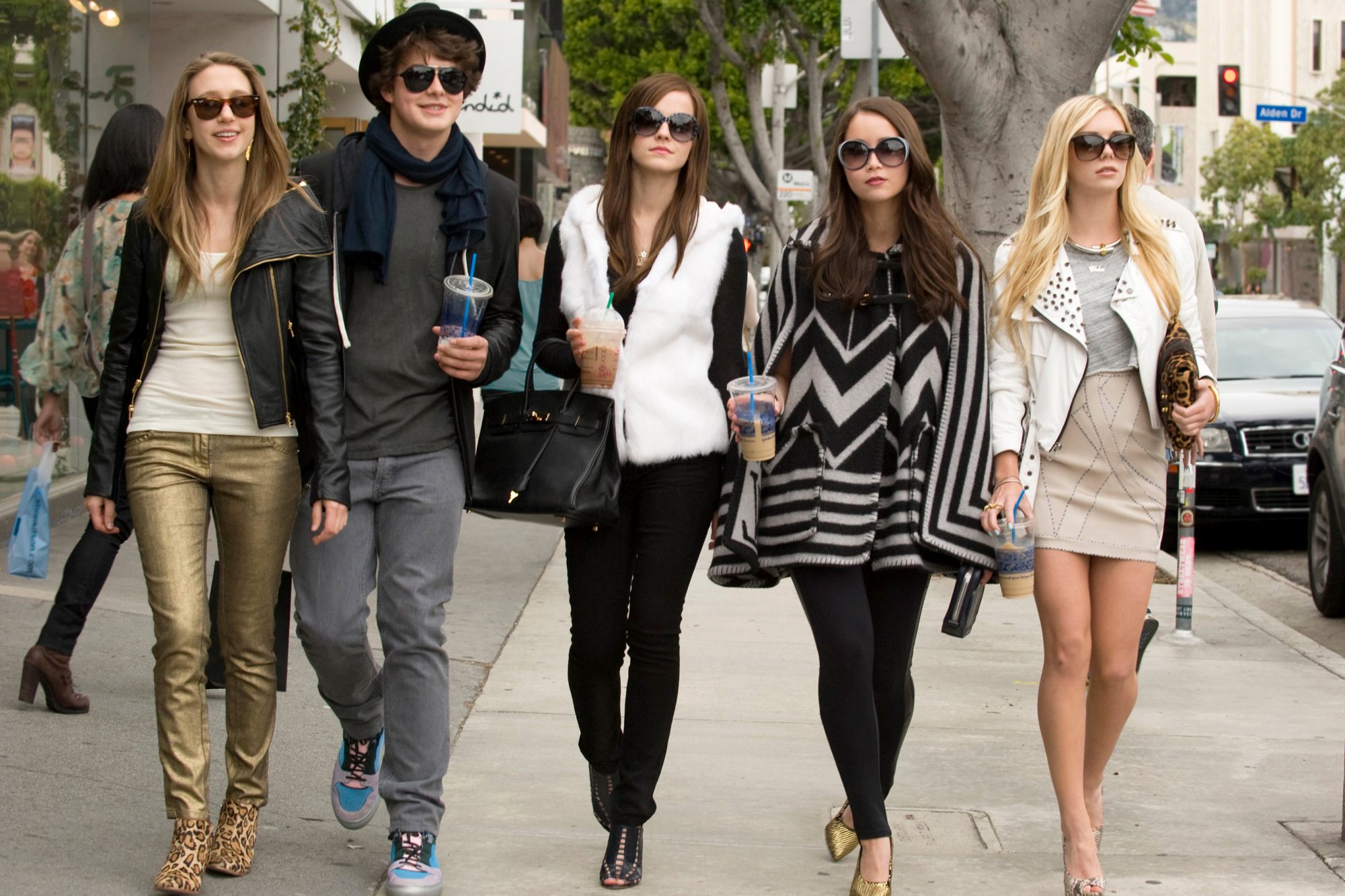 Taissa Farmiga, Israel Broussard, Emma Watson, Katie Chang, and Claire Julien in 'The Bling Ring'