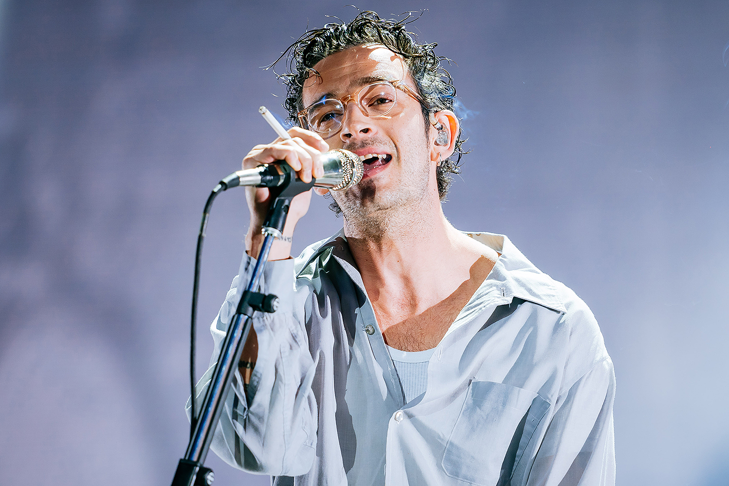 Matthew Healy of The 1975 performs at Southside Festival 2023 at Take-off Gewerbepark on June 16, 2023 in Neuhausen, Germany.
