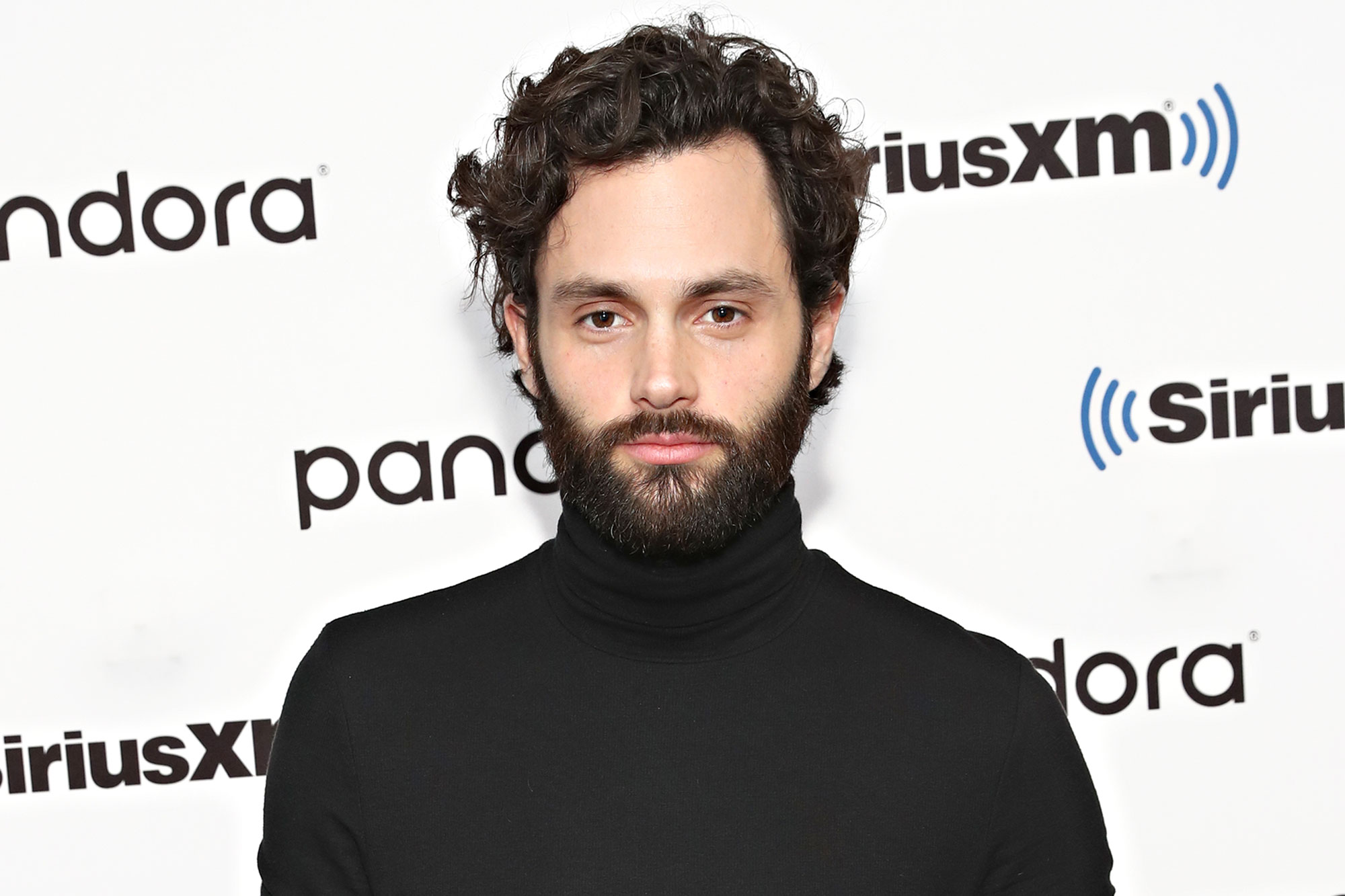 Actor Penn Badgley visits the SiriusXM Studios on January 8, 2020 in New York City.