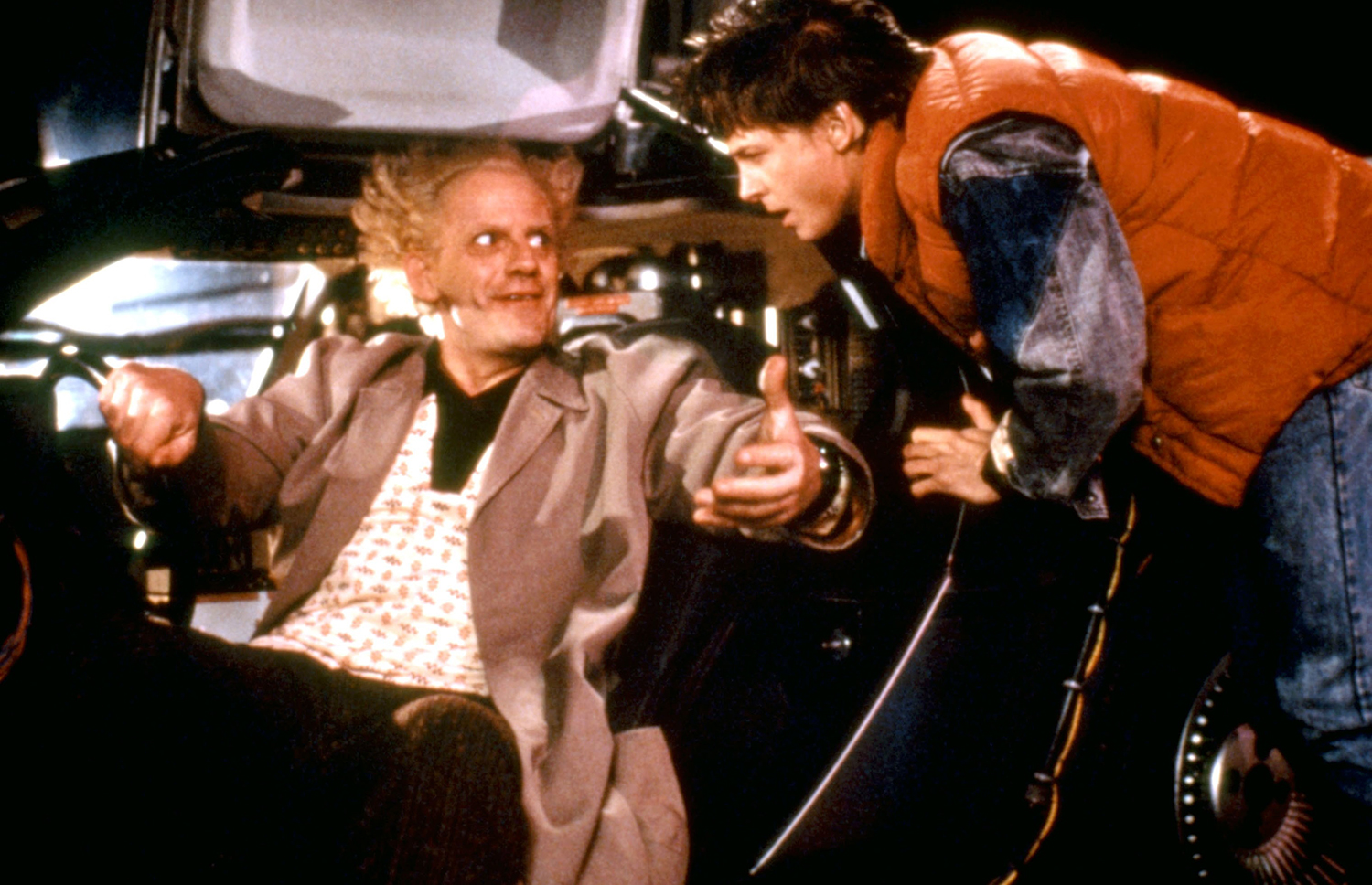 BACK TO THE FUTURE, Christopher Lloyd, Michael J. Fox, 1985,