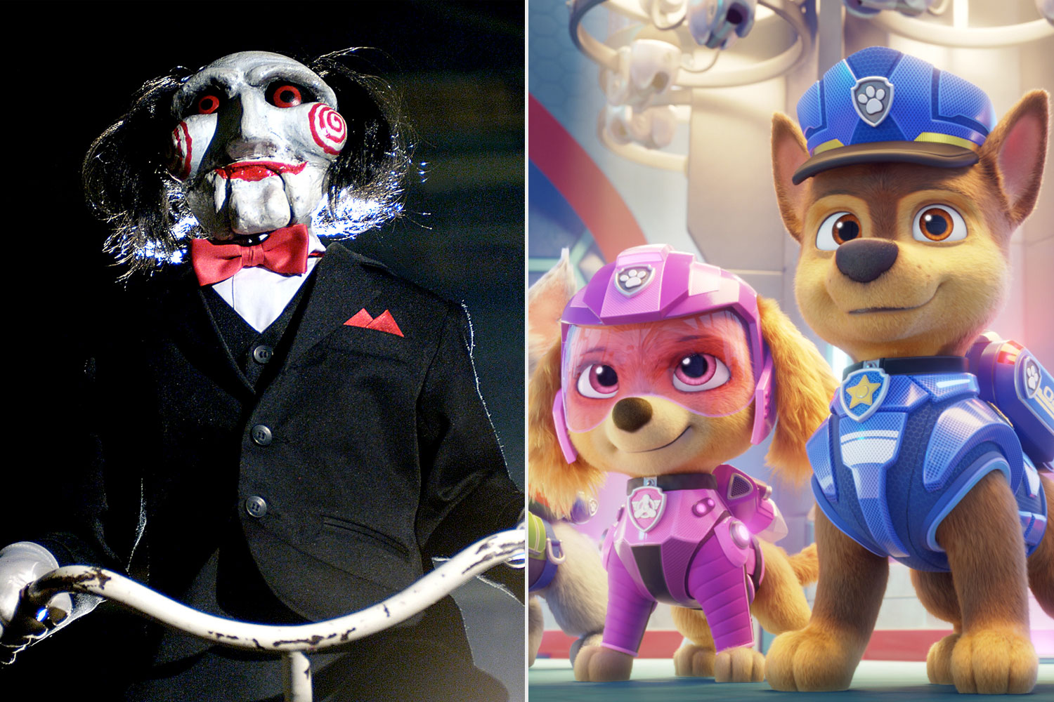 'Saw' and 'PAW Patrol.'