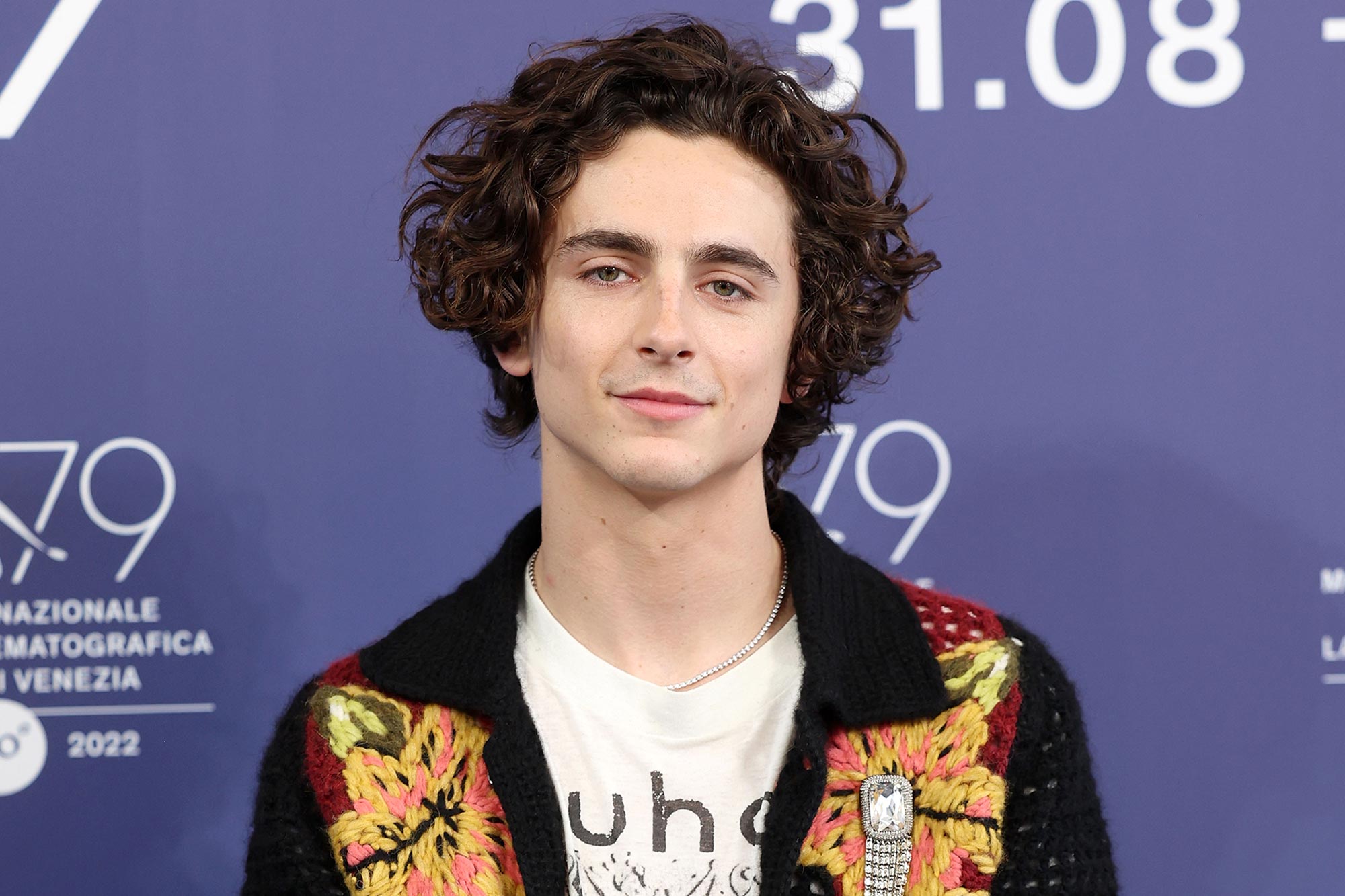 Timothée Chalamet attends the photocall for "Bones And All" at the 79th Venice International Film Festival on September 02, 2022 in Venice, Italy.
