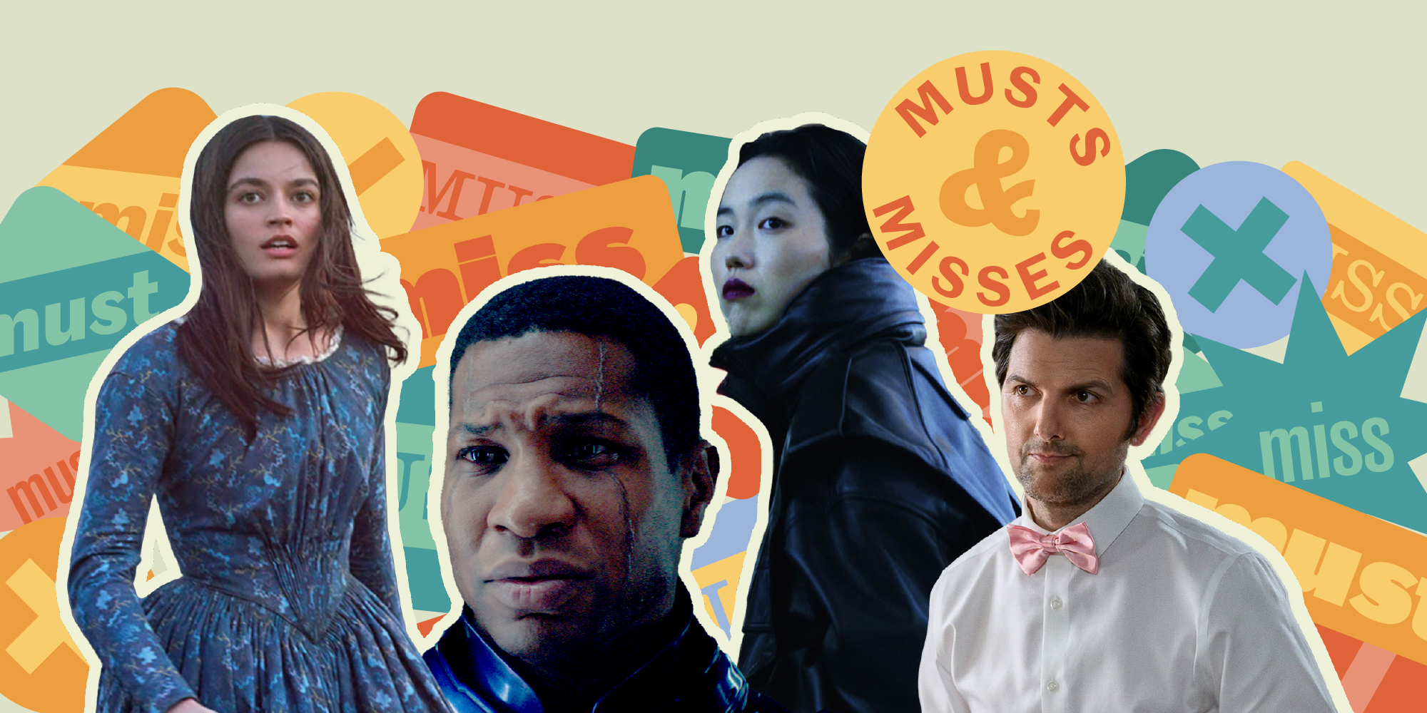 Emma Mackey on Emily; Jonathan Majors on Ant-Man; Ji-Min Park on Return to Seoul; Adam Scott on Party Down