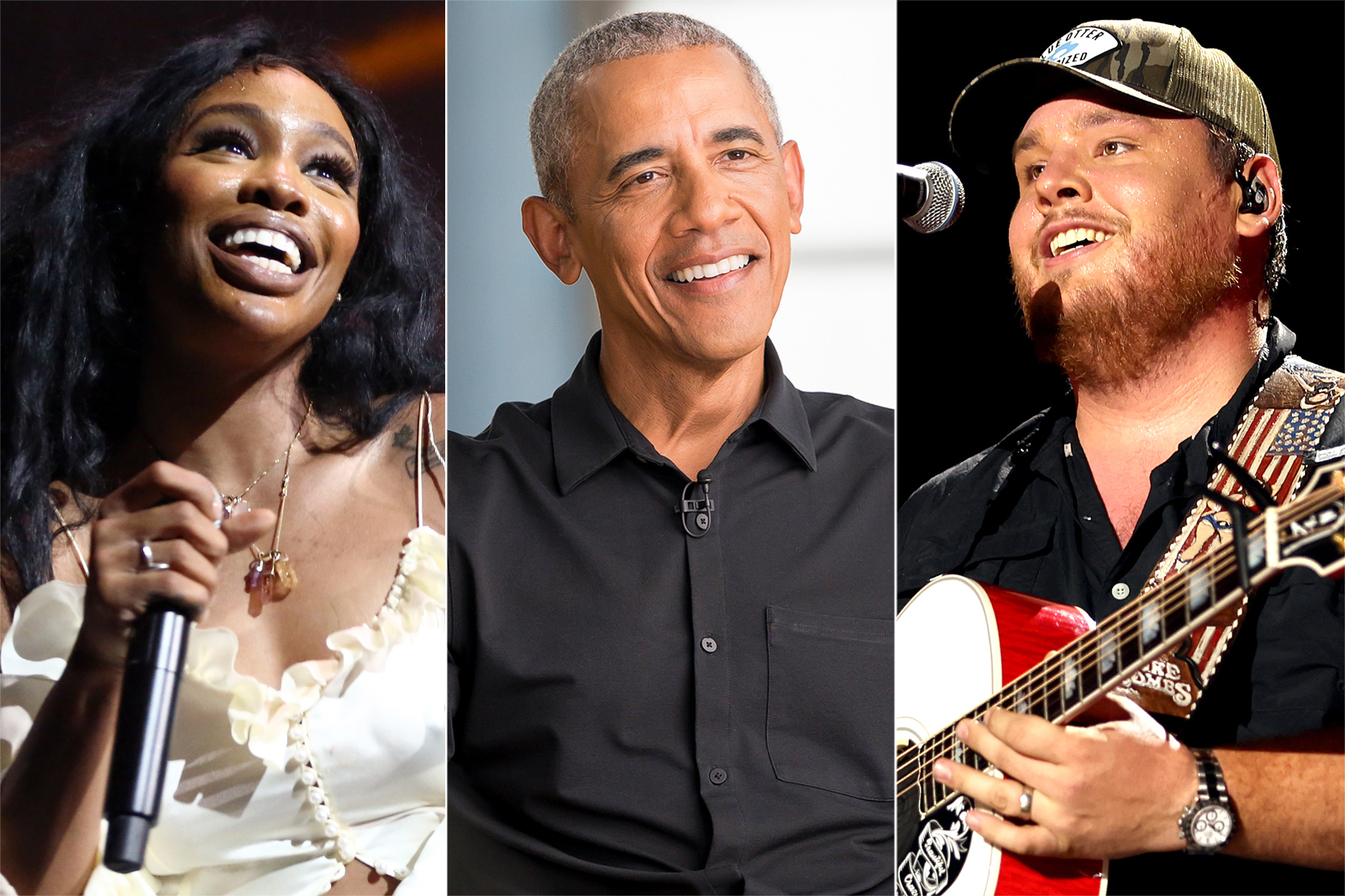 SZA, Barack Obama, Luke Combs