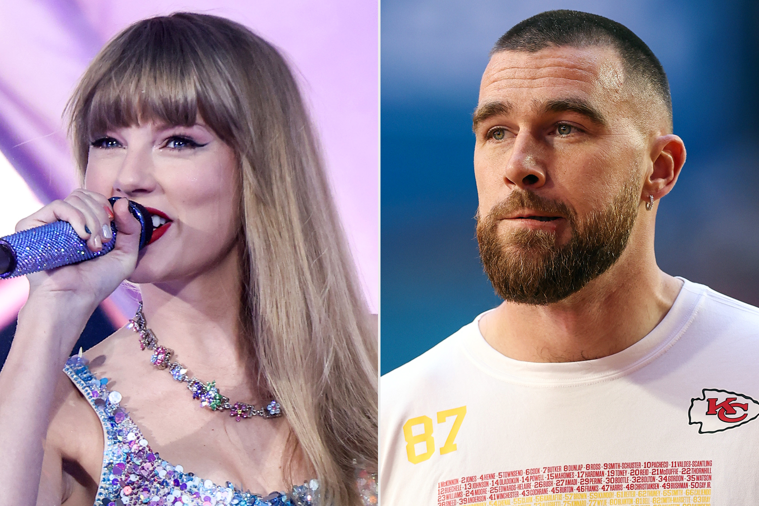 Taylor Swift and Travis Kelce