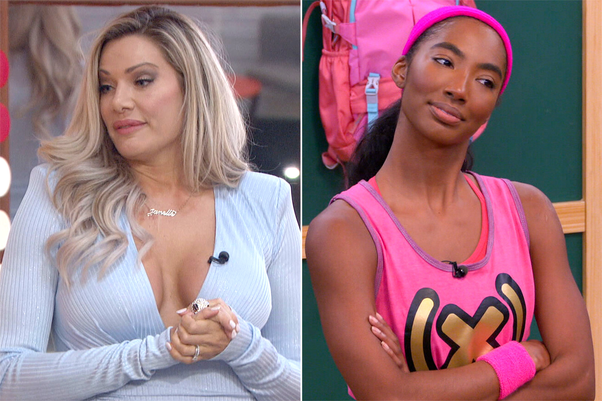 Janelle Pierzina and Taylor Hale on 'Big Brother'