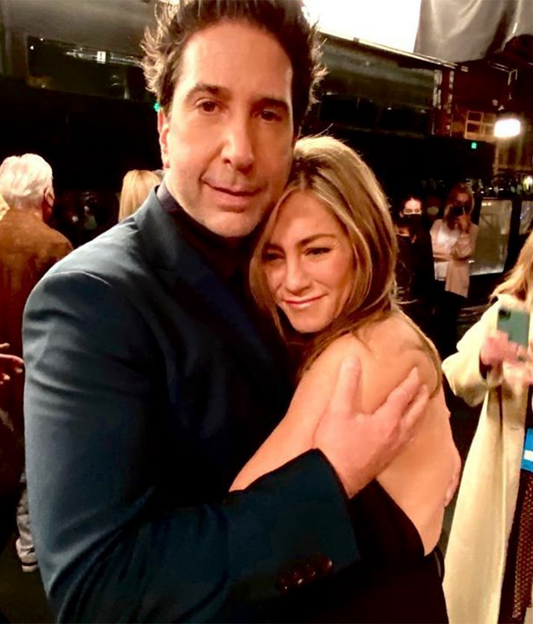 David Schwimmer and Jennifer Aniston