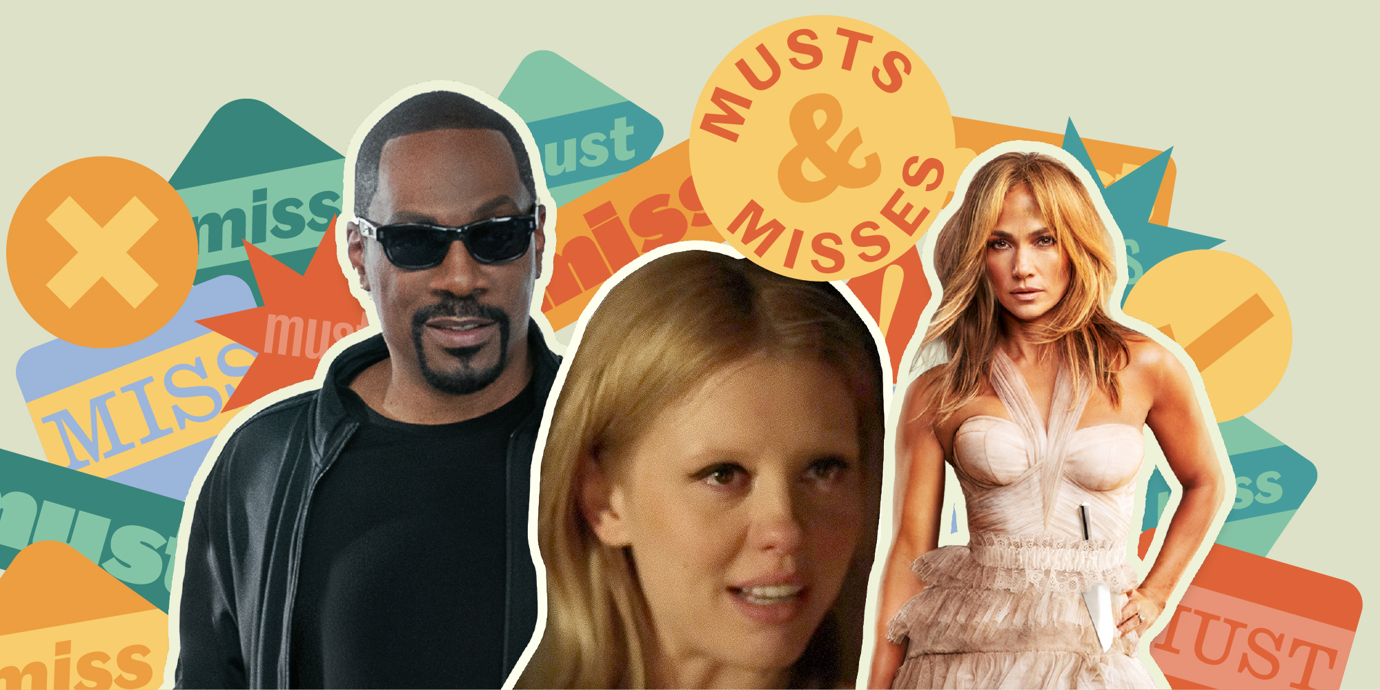 Eddie Murphy in You People; Mia Goth in Infinity Pool; Jennifer Lopez in Shotgun Wedding